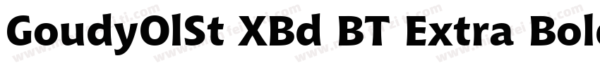 GoudyOlSt XBd BT Extra Bold字体转换